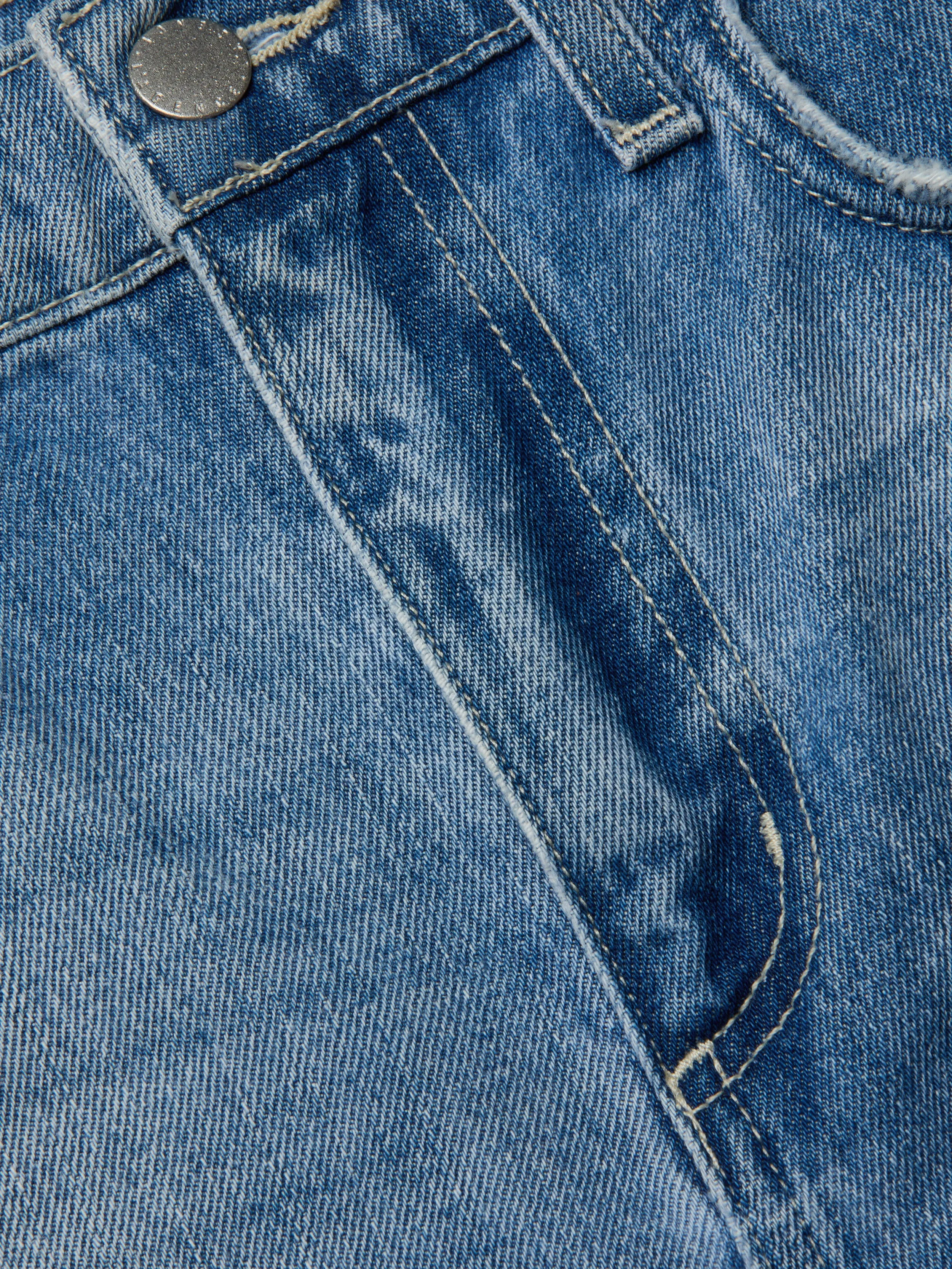 Clark Verwaschene Denim Shorts
