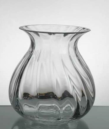 Classy Small Bud vase with ripple 6h,aesthetic flower vase