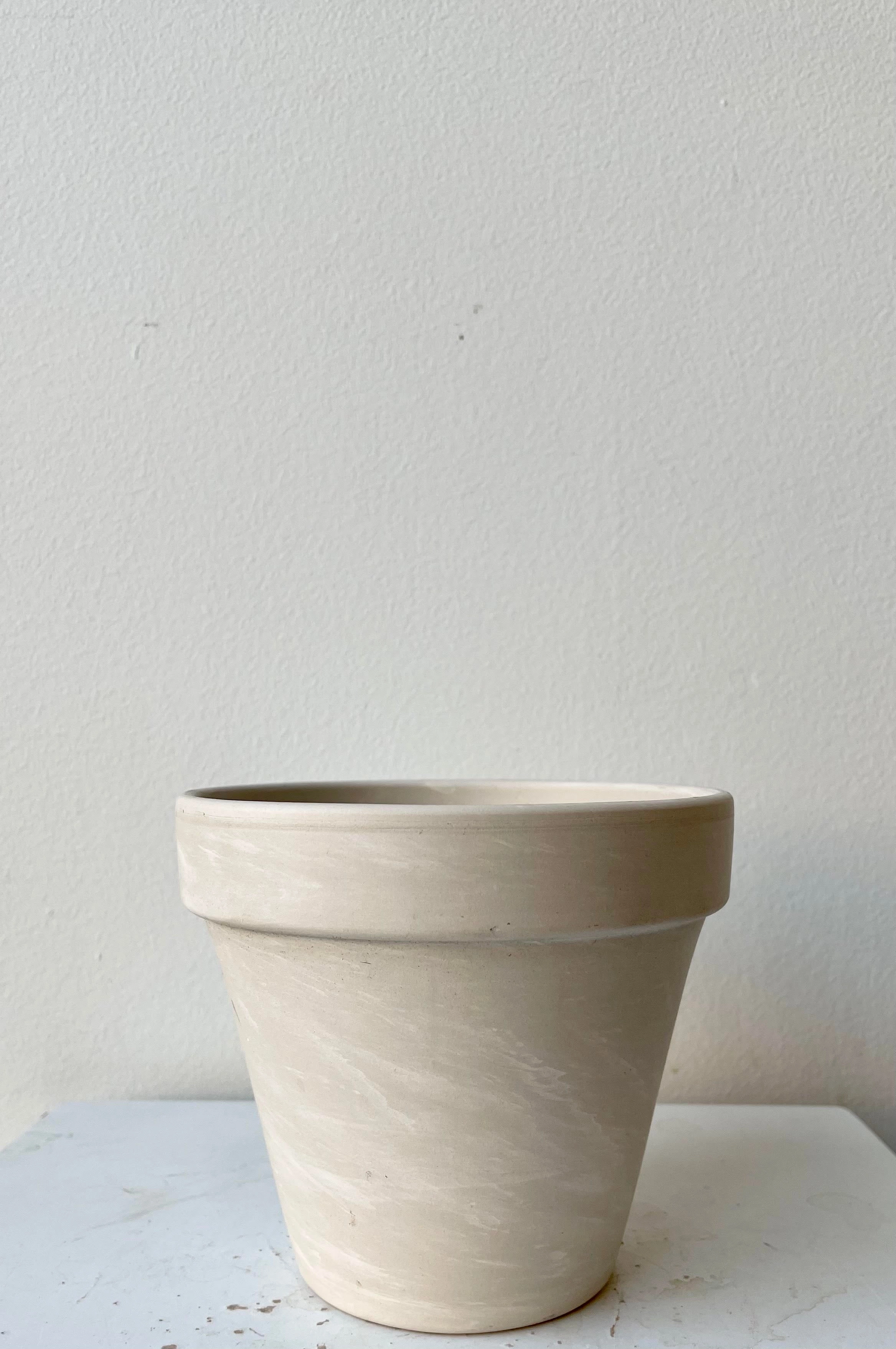 Clay Pot Granite 4",indoor flower container