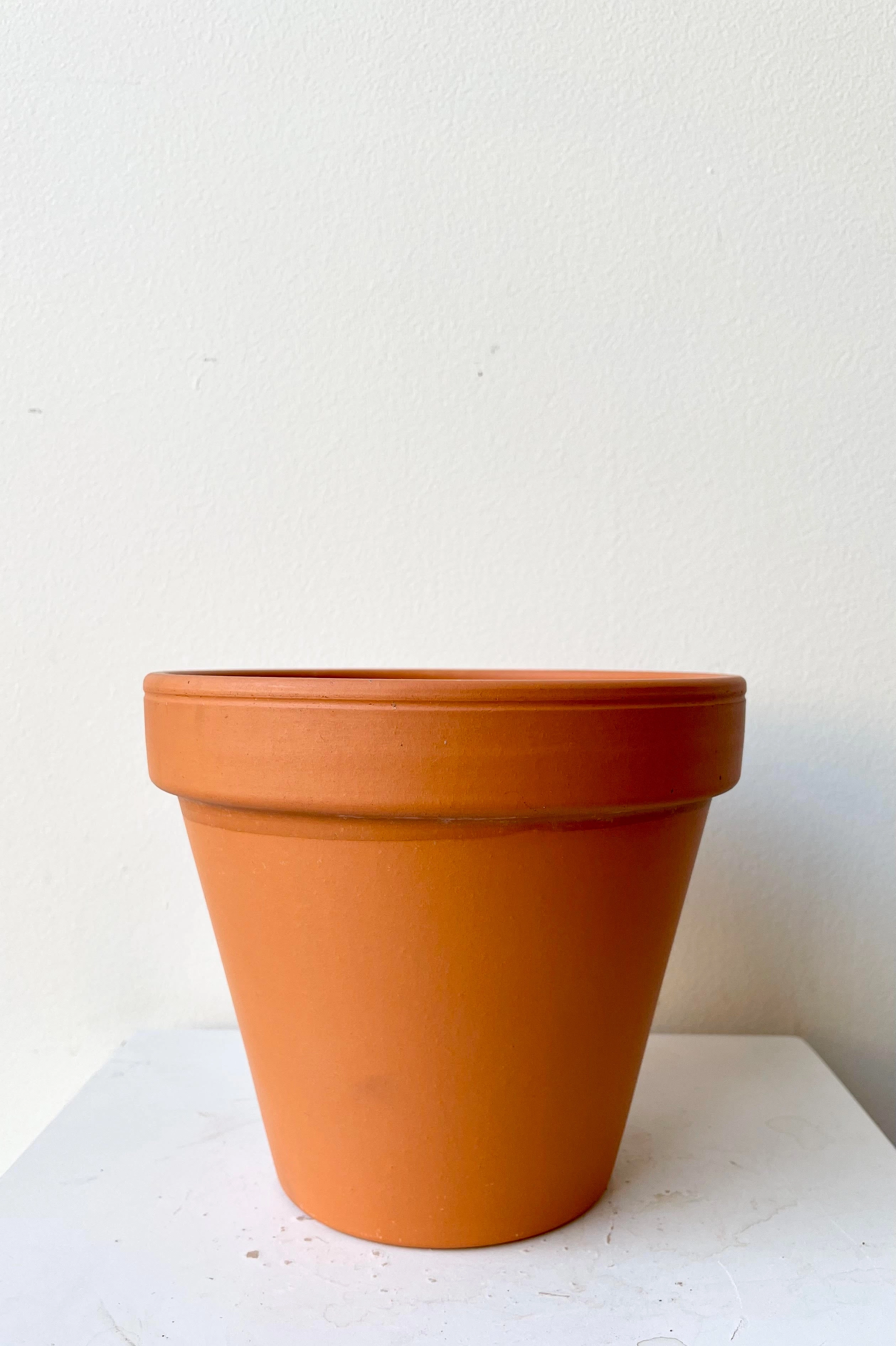 Clay Pot Red 6",indoor flower container
