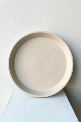 Clay Saucer granite to fit 10/12",indoor flower container