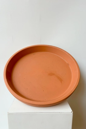 Clay Saucer Red to fit 14",potted plant decor