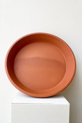 Clay Saucer Red to fit 16",indoor flower container