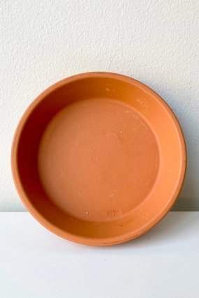 Clay Saucer Red to fit 4",indoor flower container