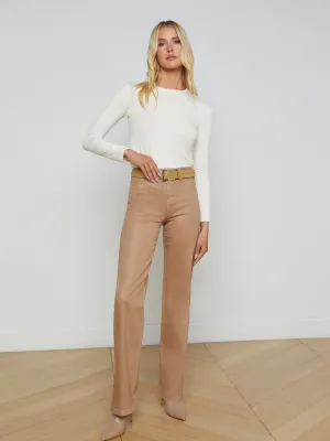 Clayton Weit geschnittene Jeans mit Beschichtung