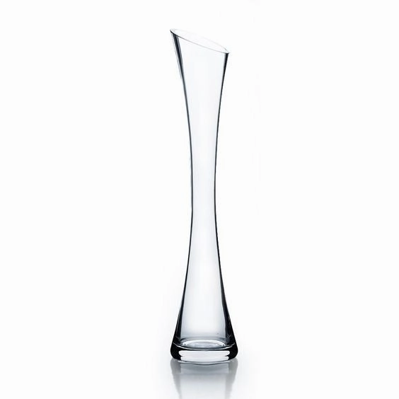 Clear bud Vase 10 Slant Cut bud vase wedding centrepiece