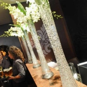 Clear bud Vase-V626 24" Slant Cut bud vase wedding centrepiece - 24"1-1,aesthetic flower vase