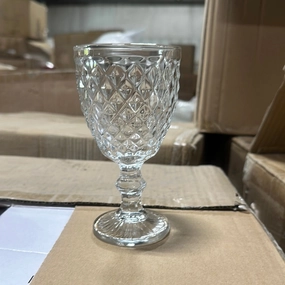 Clear diamond drinking Glass drinkware cup goblet,aesthetic flower vase