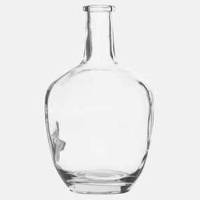 Clear Glass Bottle 25cm,hand-painted ceramic vase