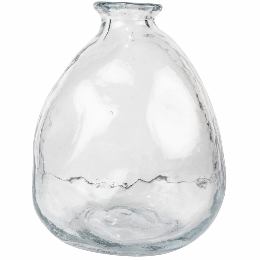 Clear Wobble Vase 20cm