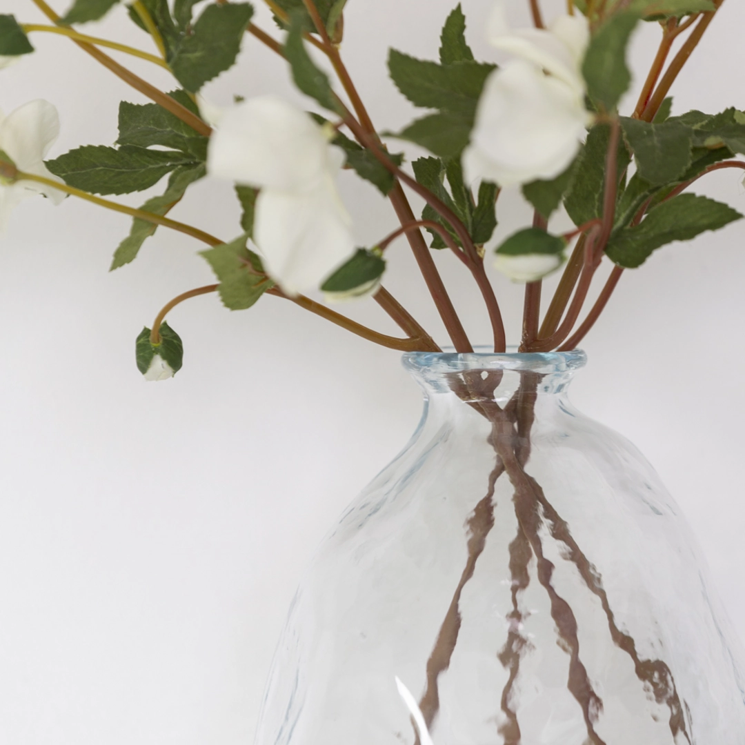 Clear Wobble Vase 20cm