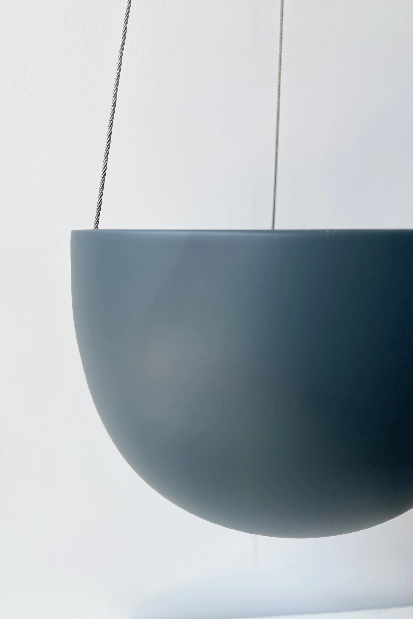 Clifton Matte Deep Blue Hanging Pot Small