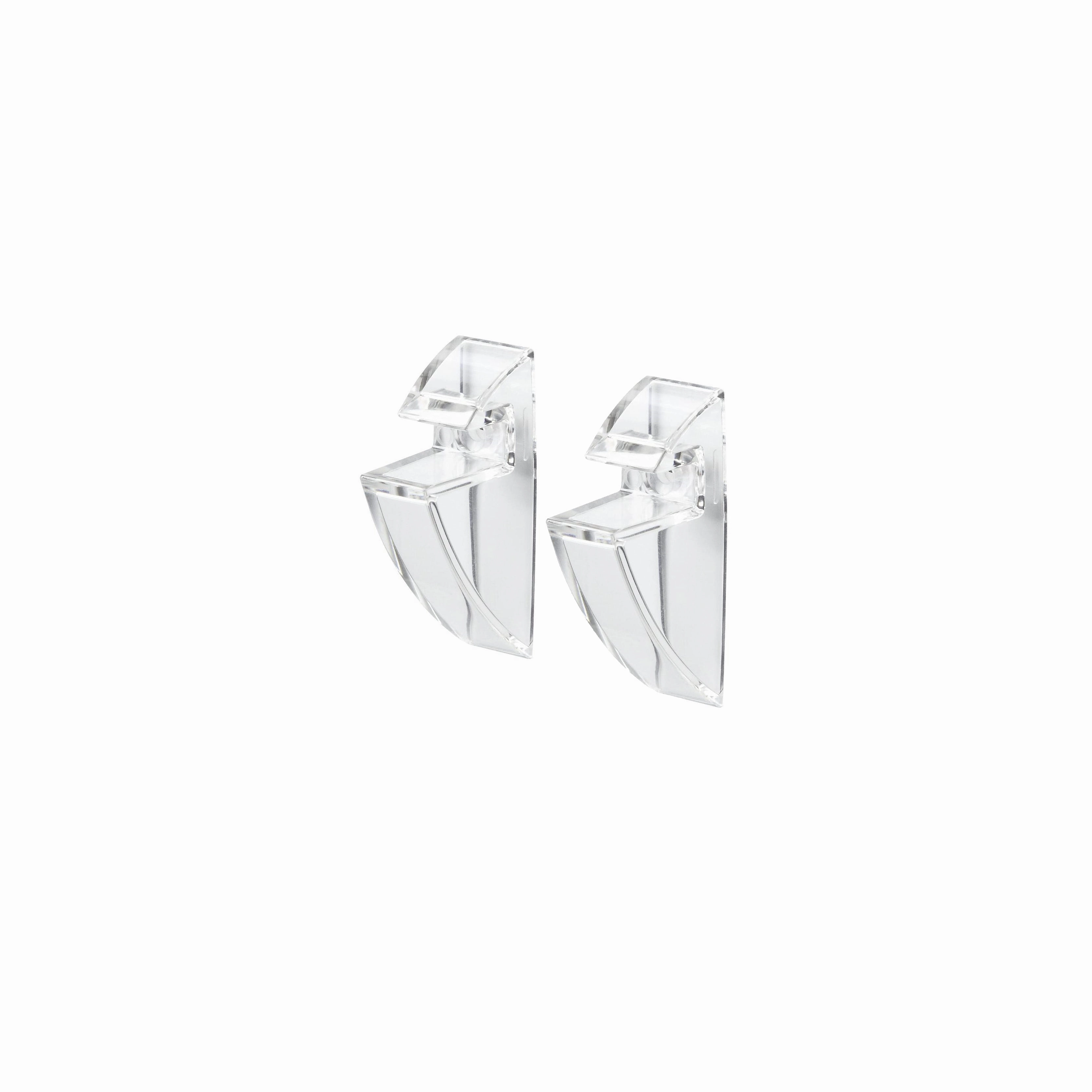 CLIP Glass Shelf Support - Set,iron plant stand