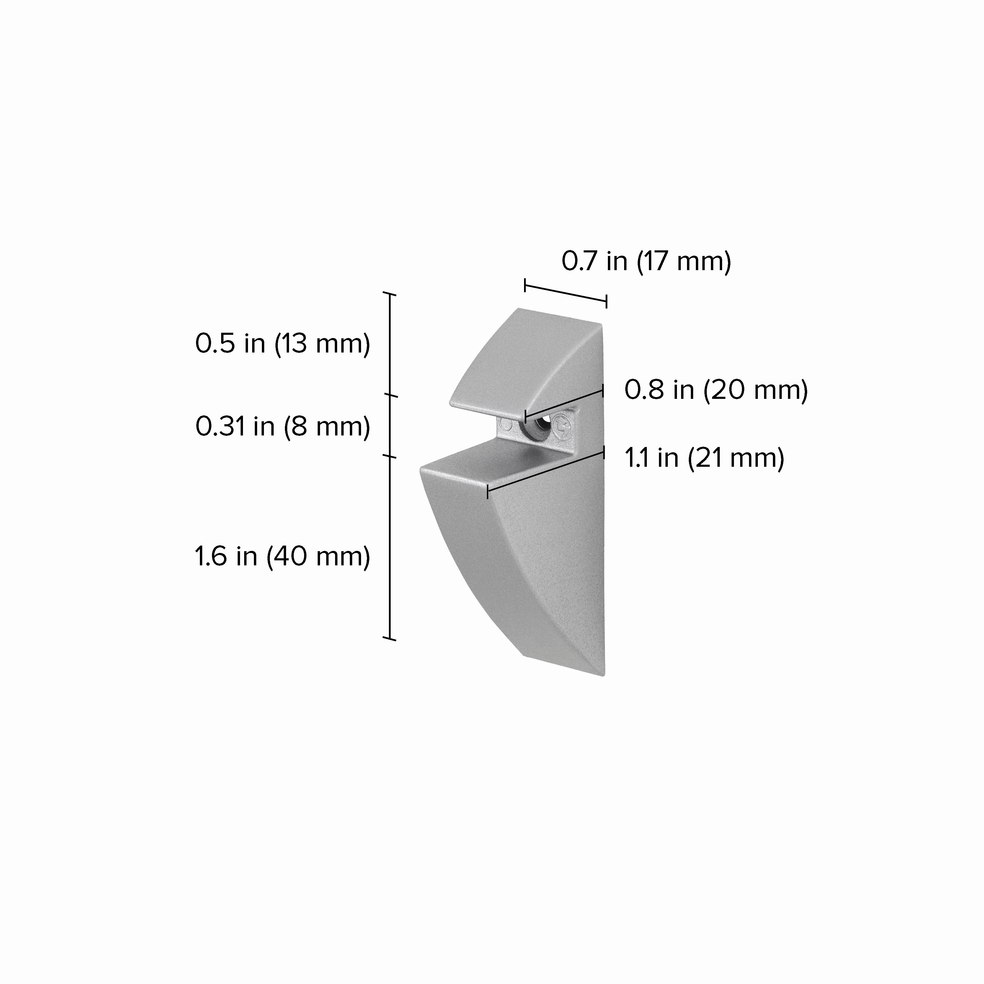CLIP Glass Shelf Support - Set