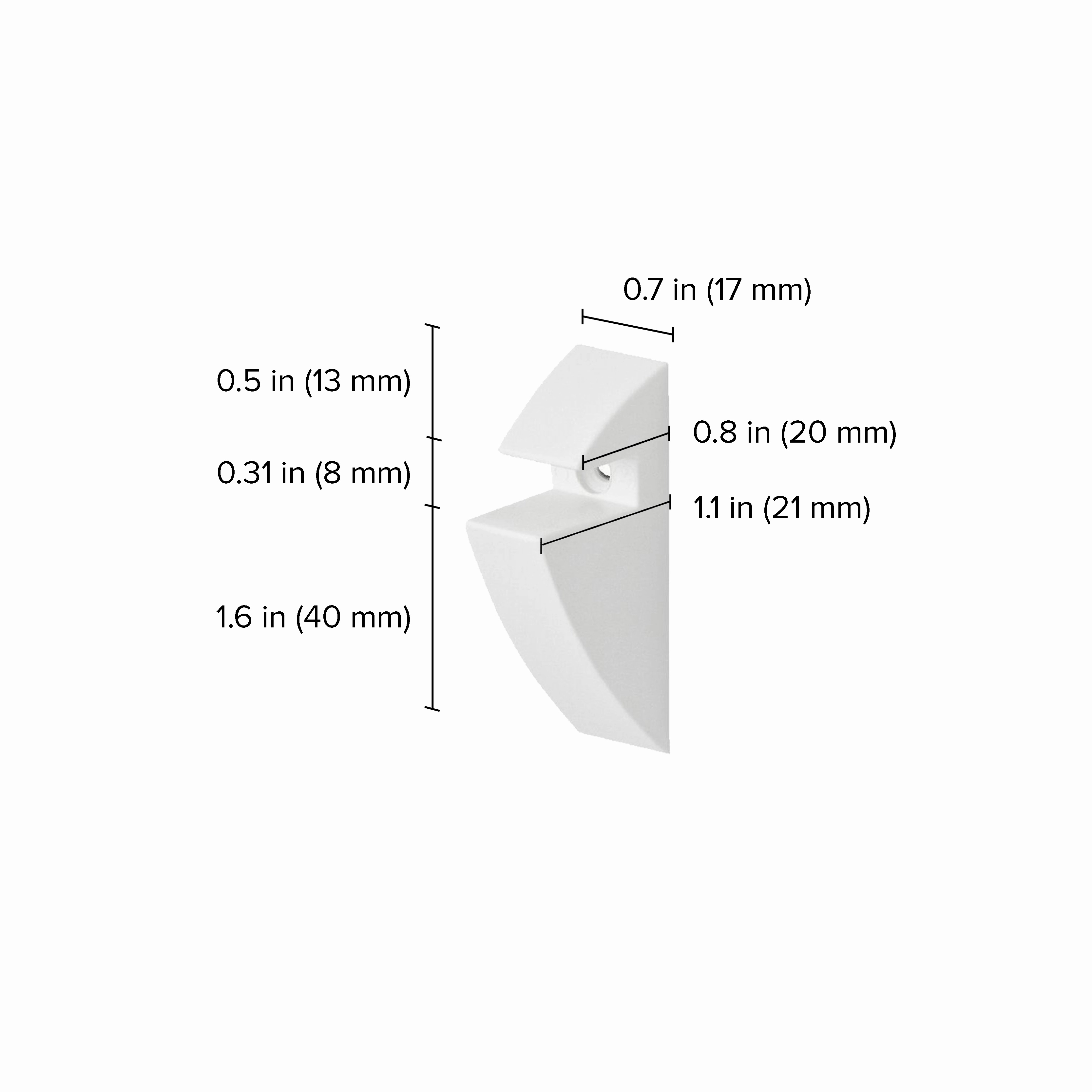 CLIP Glass Shelf Support - Set