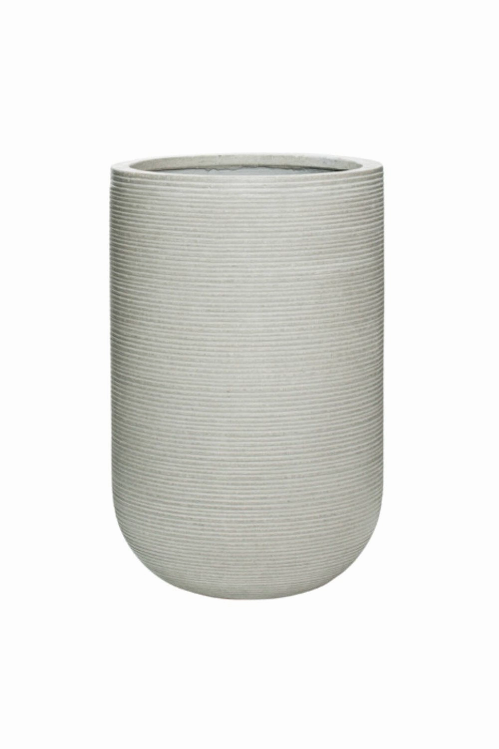 Cody High Pot Horizontal Ridged Light Grey Medium