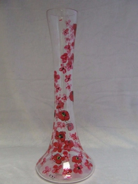 commerative poppy vase,classic table vase