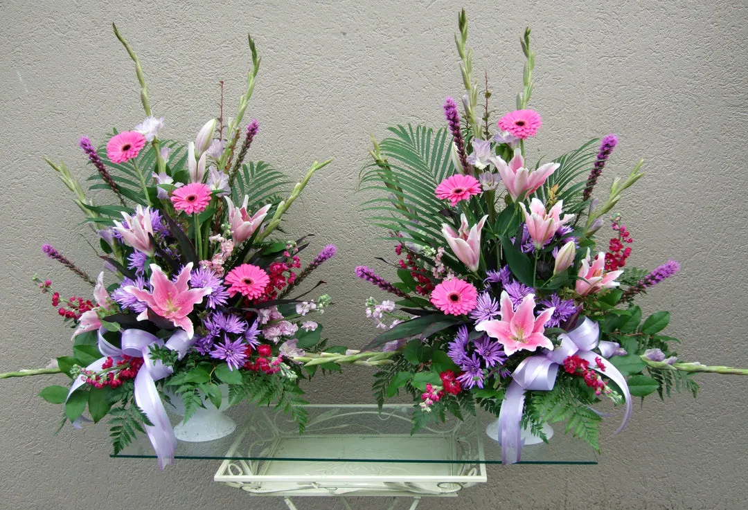 Container arrangement No.13,faux bloom stem 