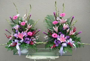 Container arrangement No.13,faux bloom stem 