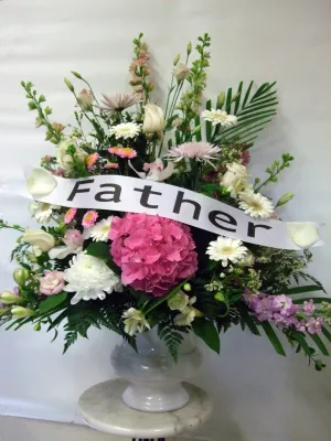 Container arrangement No.26,faux bloom stem 