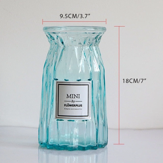 Contracted Flower Glass Vase