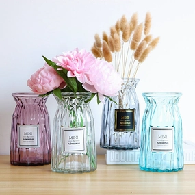 Contracted Flower Glass Vase,hand-painted ceramic vase