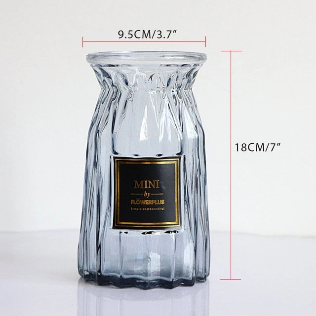 Contracted Flower Glass Vase