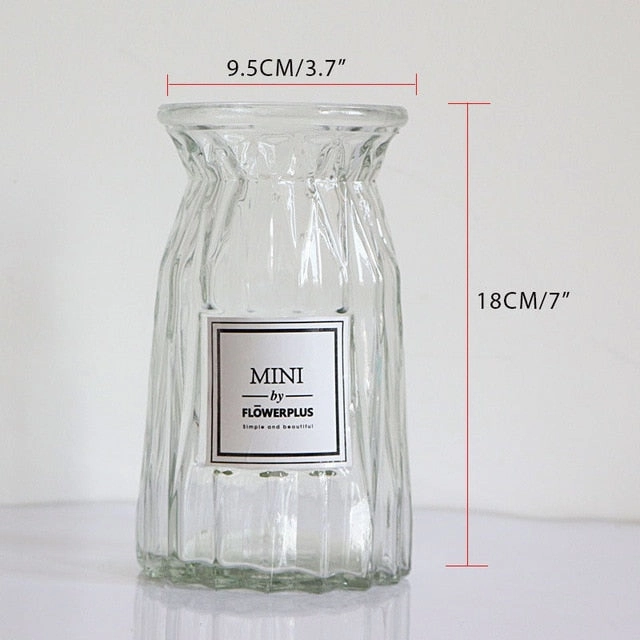 Contracted Flower Glass Vase