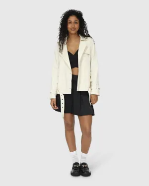 Coole Nächte Cropped Trenchcoat - Off White