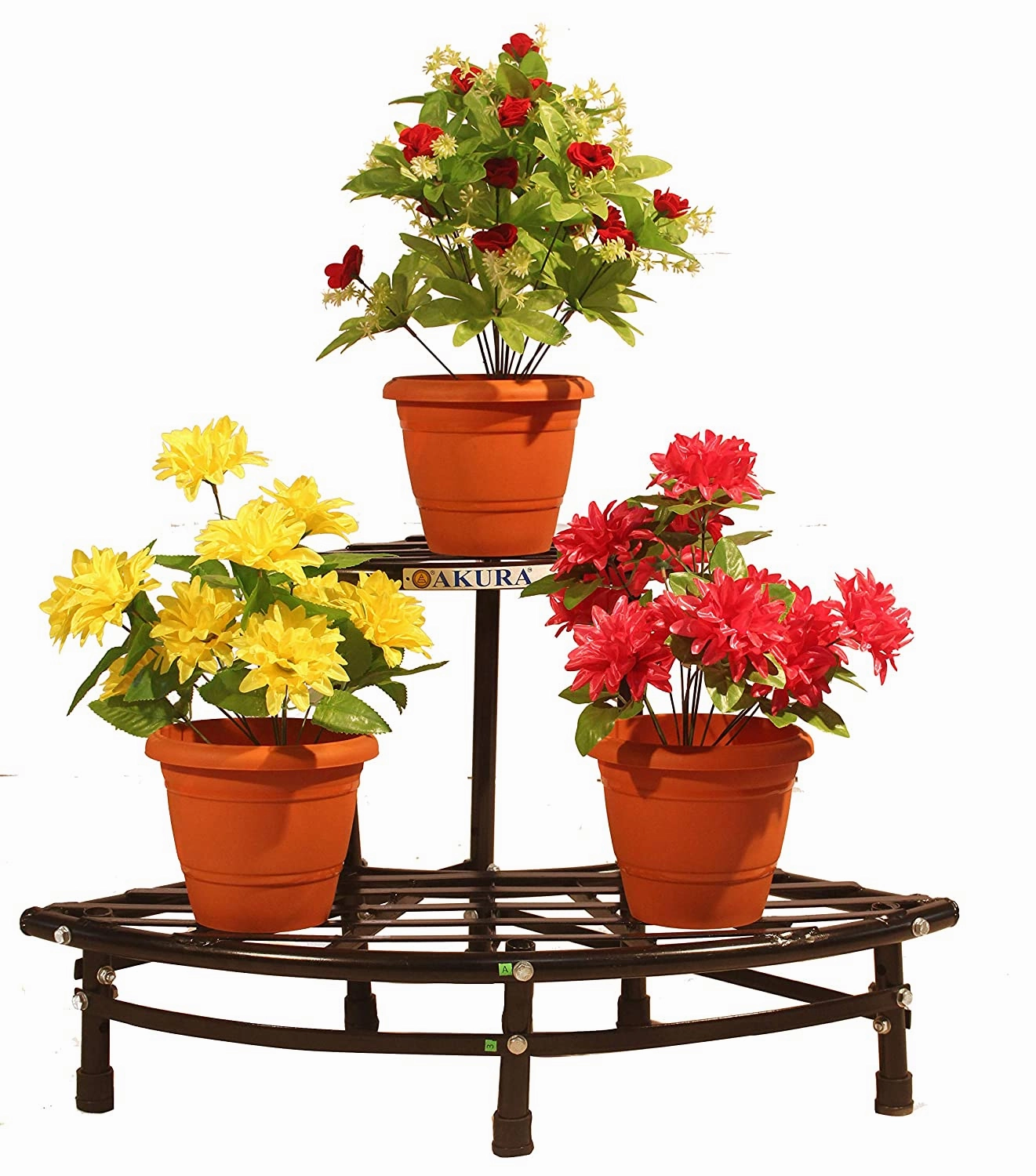 Corner Metal Planter Stand