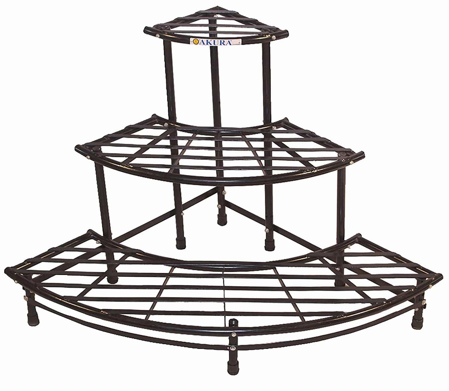 Corner Metal Planter Stand