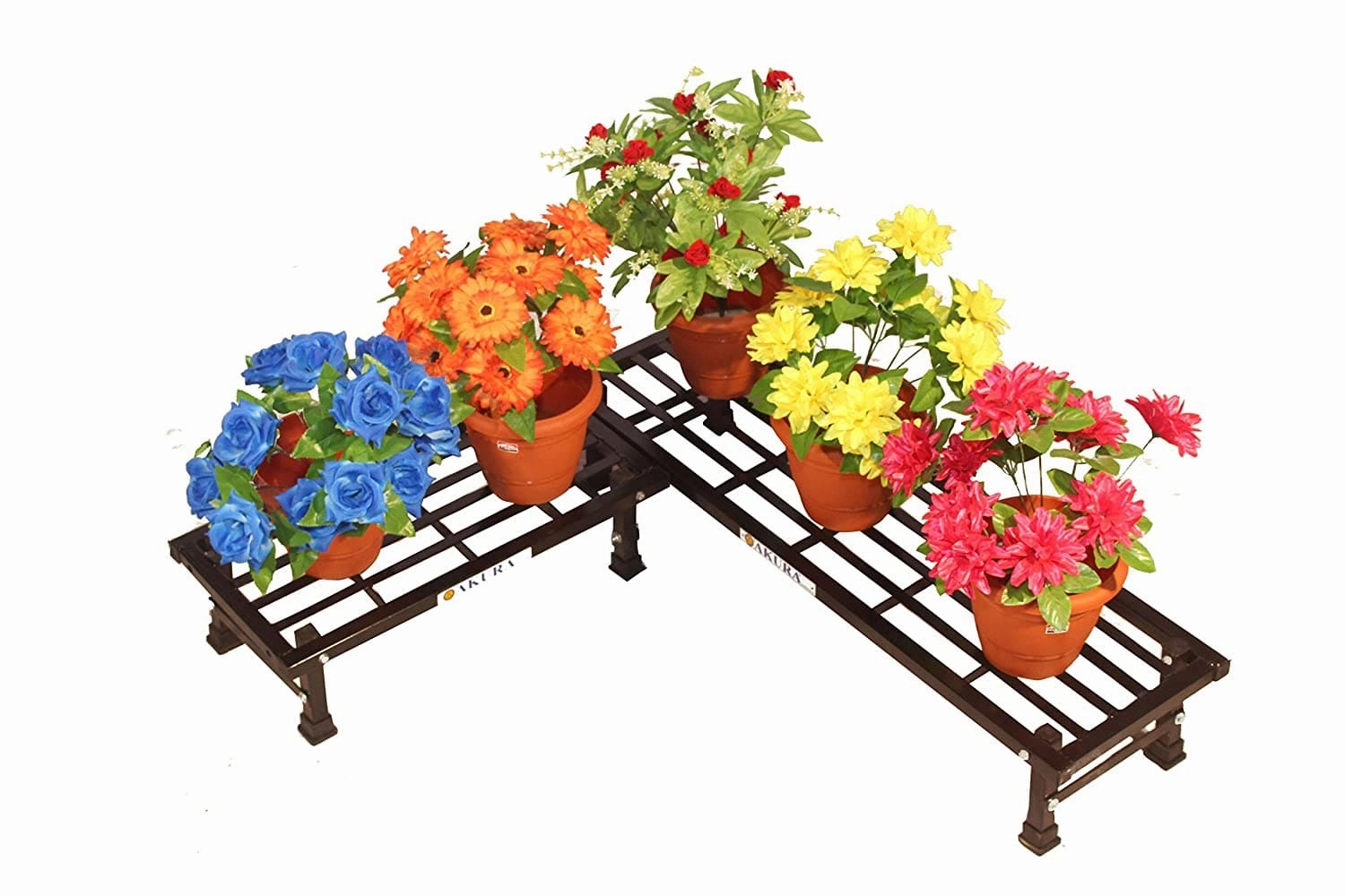Corner Metal Planter Stand