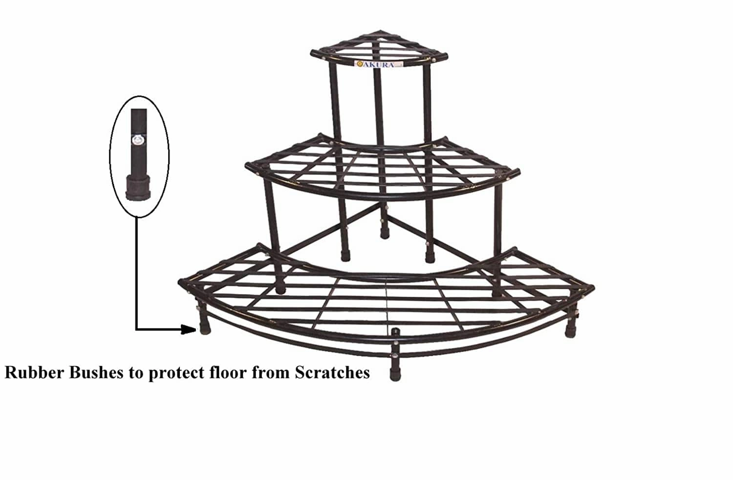 Corner Metal Planter Stand