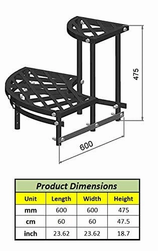Corner Metal Planter Stand