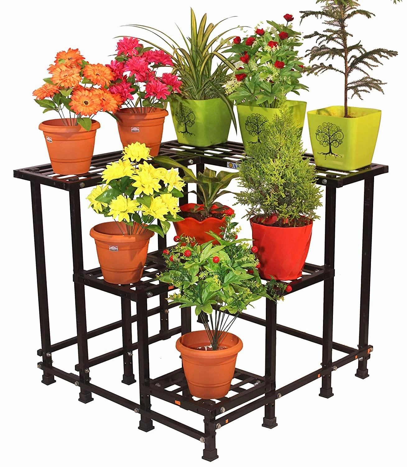 Corner Metal Planter Stand