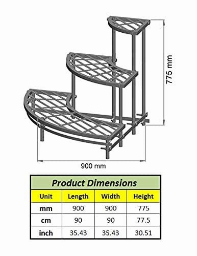 Corner Metal Planter Stand