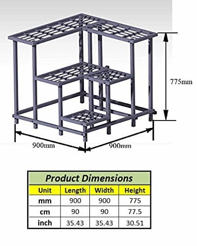 Corner Metal Planter Stand
