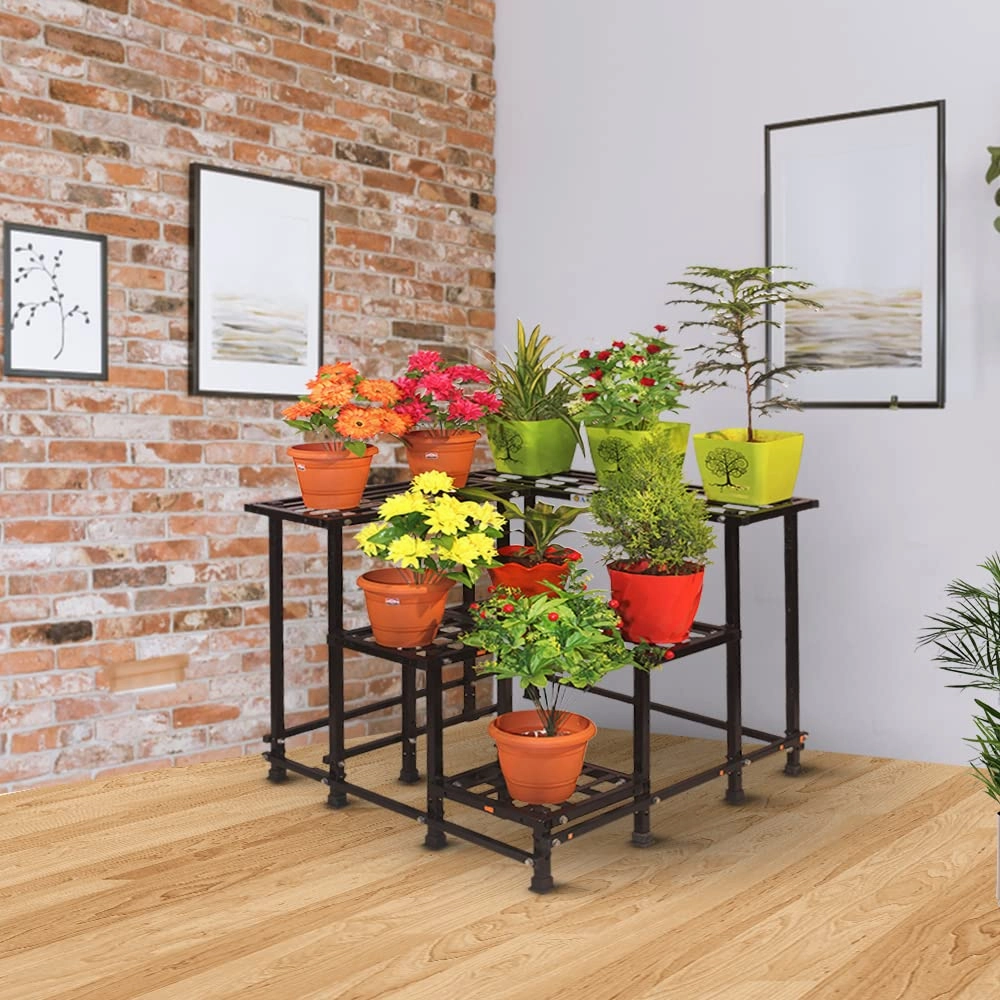 Corner Metal Planter Stand