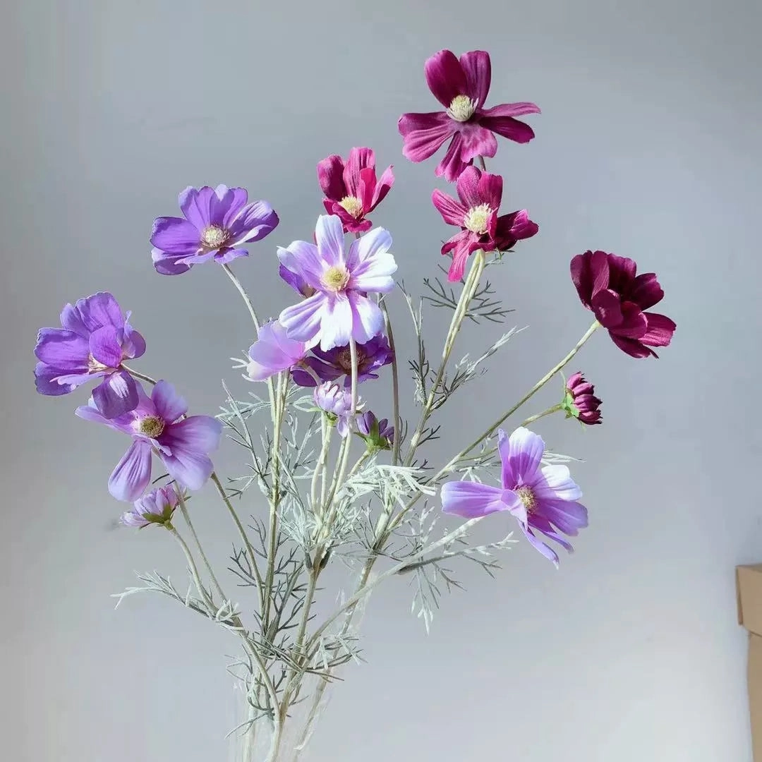 Cosmos Flower Artificial Silk 60cm 15 Colour Selections COSMO001-022