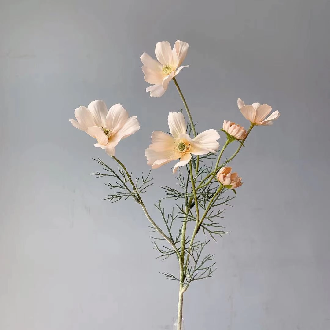 Cosmos Flower Artificial Silk 60cm 15 Colour Selections COSMO001-022