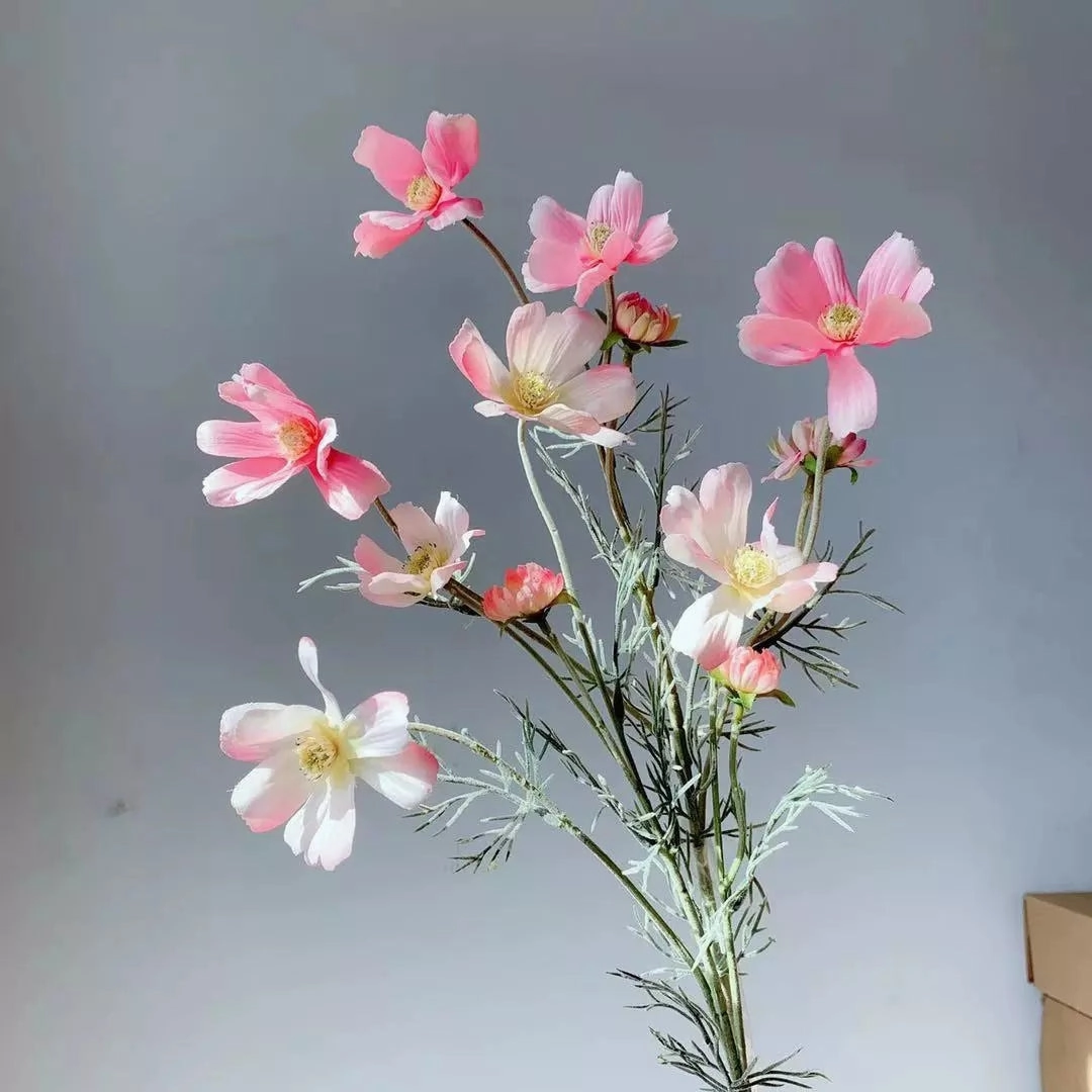 Cosmos Flower Artificial Silk 60cm 15 Colour Selections COSMO001-022