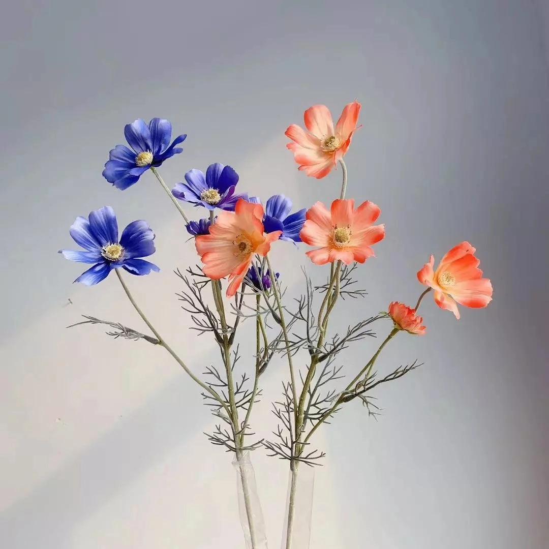Cosmos Flower Artificial Silk 60cm 15 Colour Selections COSMO001-022