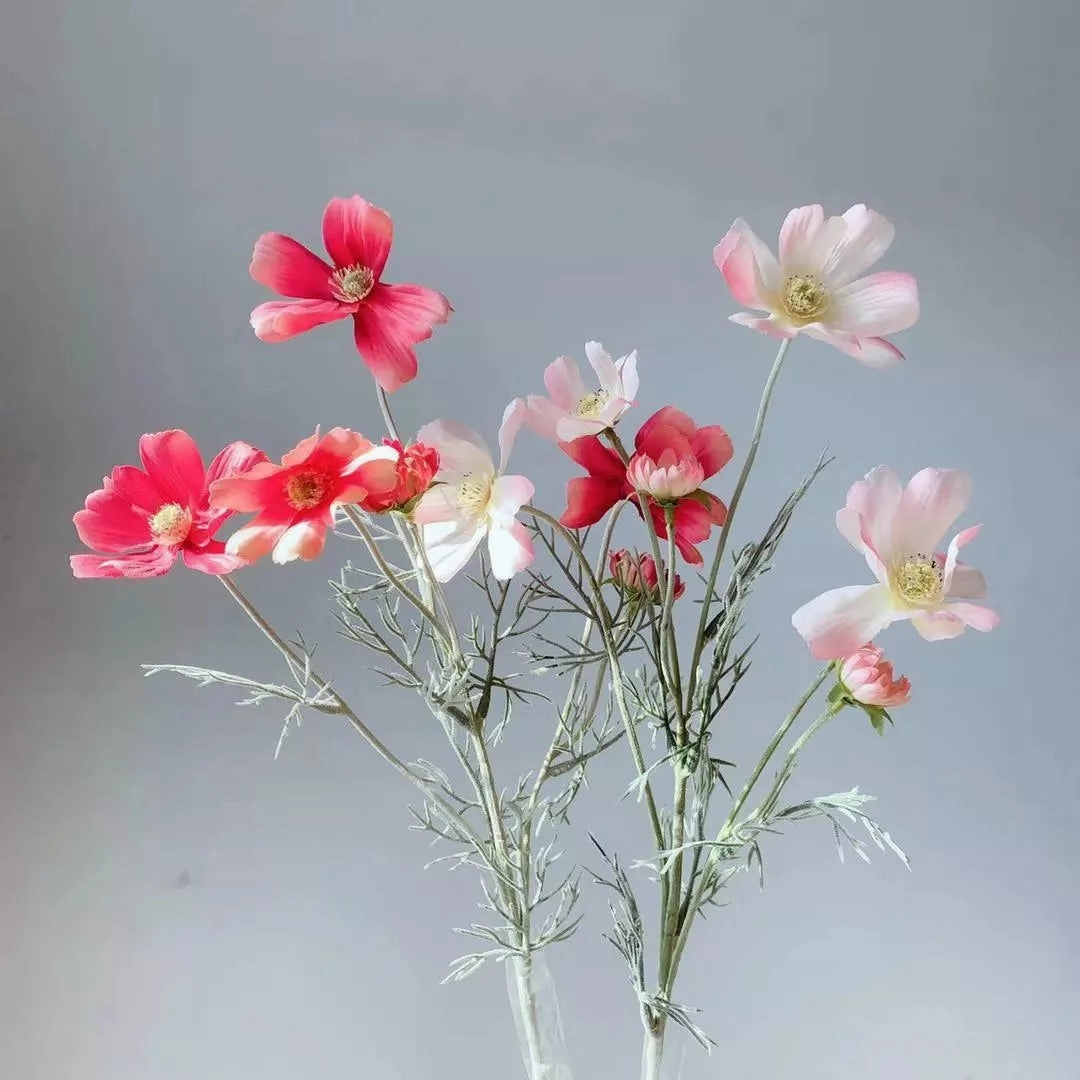 Cosmos Flower Artificial Silk 60cm 15 Colour Selections COSMO001-022