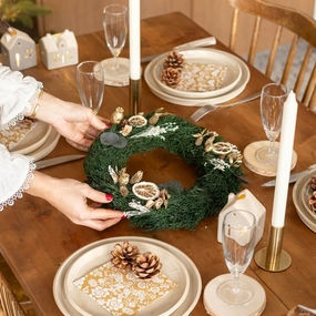 Couronne de l'Avent,artificial single flower