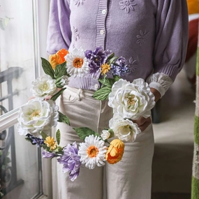 Couronne murale en papier Pissarro,mother's day bouquet