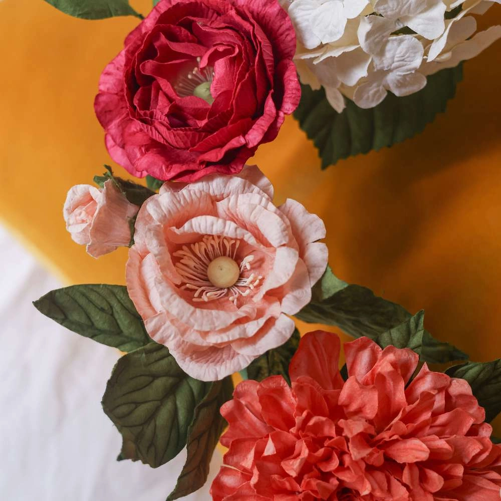 Couronne murale en papier Van Gogh