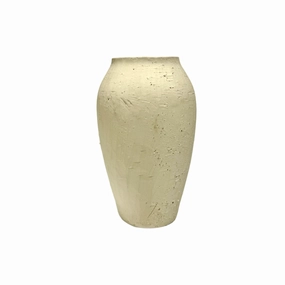 Cream Ceramic Jar,hand-painted ceramic vase
