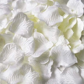 Cream Silk Rose Petal Artificial Flower artificial flower bouquet  