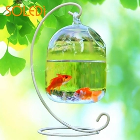 Creative Aquarium Glass Vase Fishbowl,hand-painted ceramic vase
