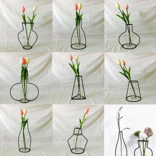 Creative Art Style Retro Iron Line,hand-painted ceramic vase